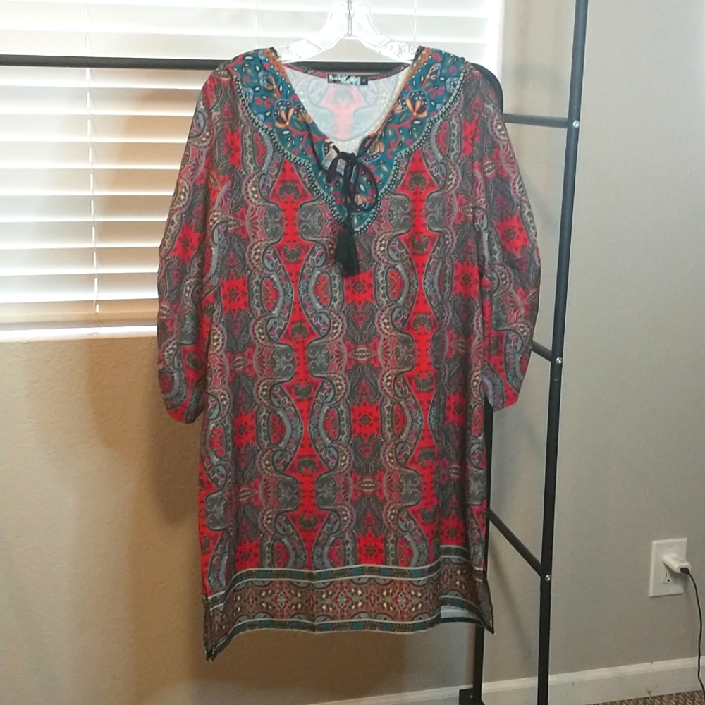 Boho style dress NWOT size XL